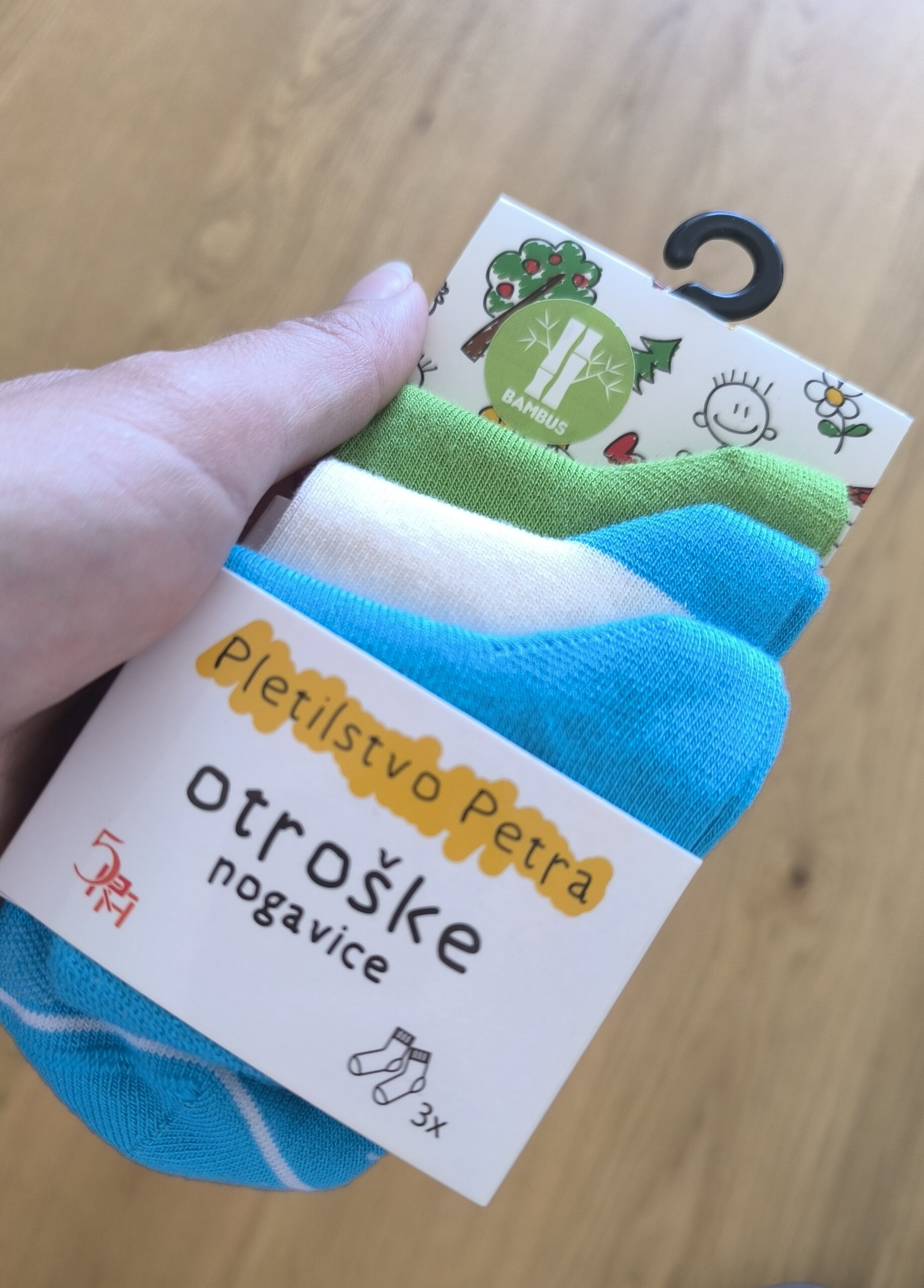 Bambusove otroške nogavičke